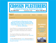 Tablet Screenshot of crossinplasterers.com